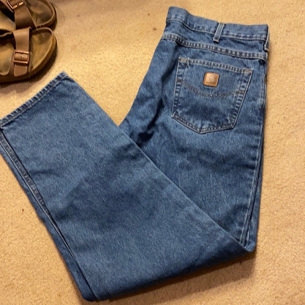 Men’s 40 x 34 carhartt blue jeans